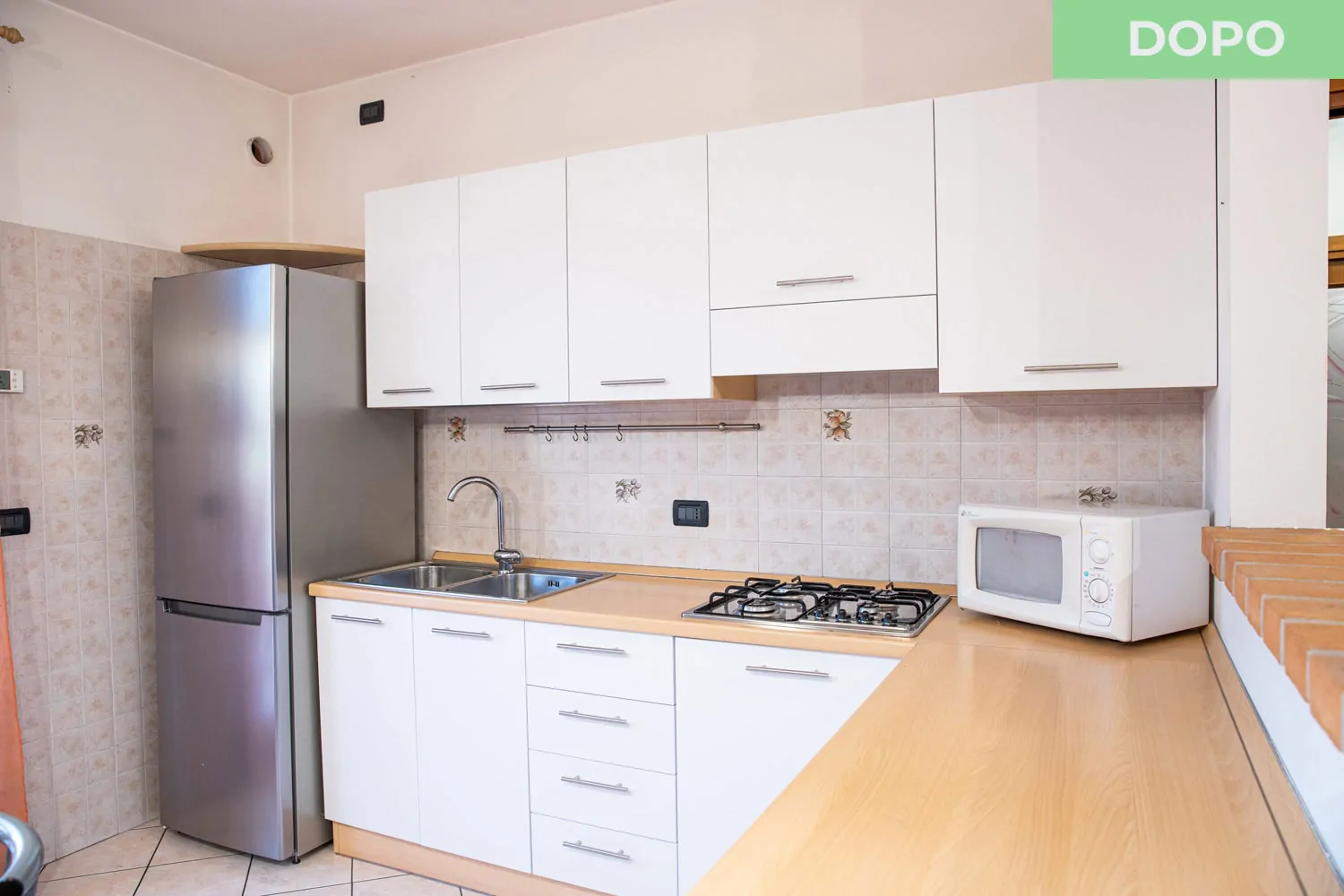 Cucina prima del rinnovo